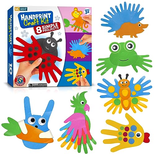 Arts and Crafts Kit for Toddlers Ages 2, 3, 4, 5 Years. Easy Animal Crafts for Kids