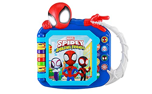 eKids Spidey and His Amazing Friends Book, Toddler Toys with Built-in Preschool Learning Games, Educational Toys for Fans of Spiderman Toys and Gifts (Styles May Vary)