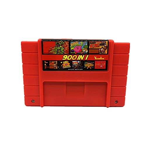 seductive GF Super DIY Retro 900 in 1 Pro Game Cartridge Fit for 16 Bit Game Console Card China Version GJF (Color : Red)