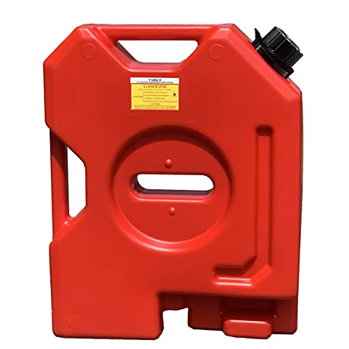 TARKII 2-Gallon Gasoline Container, Red Fuel Can for Vehicles,Portable Gas Tank with 2G Capacity