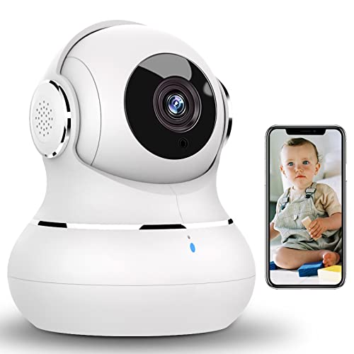 Indoor Camera 2K, Litokam 360 Pan/Tilt Smart Home Security Camera for Pets/Dog with Phone App, Baby Camera with Motion Detection, 2.4G WiFi Camera with Night Vision & 2-Way Audio, Works with Alexa