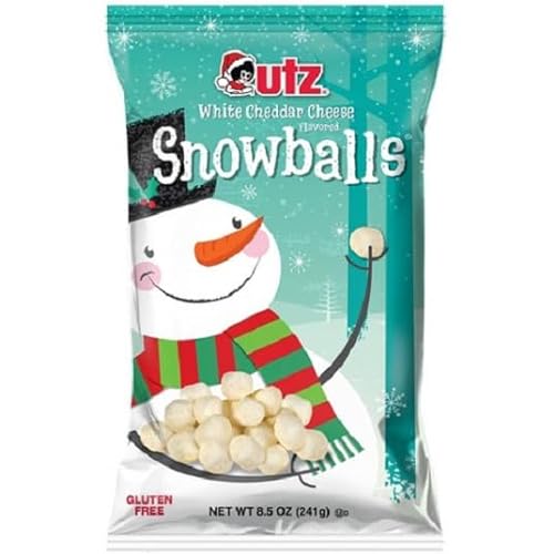 UTZ Snowballs White Cheddar Cheese Balls, 3-Pack 8.5 oz. Bags