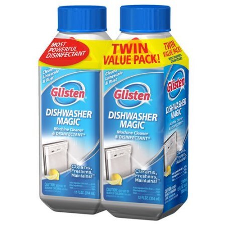 Glisten Dishwasher Magic Machine Cleaner & Disinfectant, 12 fl oz, (Pack of 2) 2.19 x 4.38 x 6.81 Inches