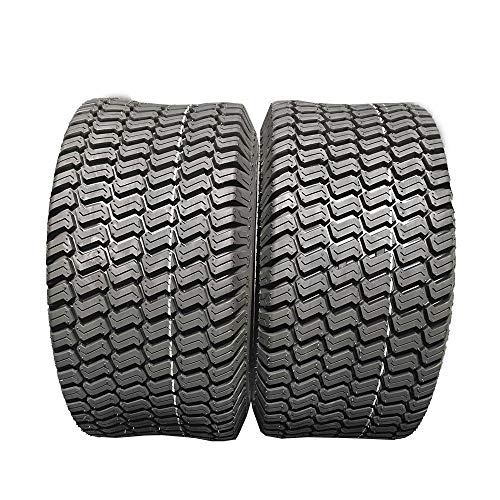 AutoForever 18x7.50-8 Lawn Mower Garden Tires 4 Ply 18x7.5x8 Tractor Golf Cart Turf Tires Tubeless Set of 2