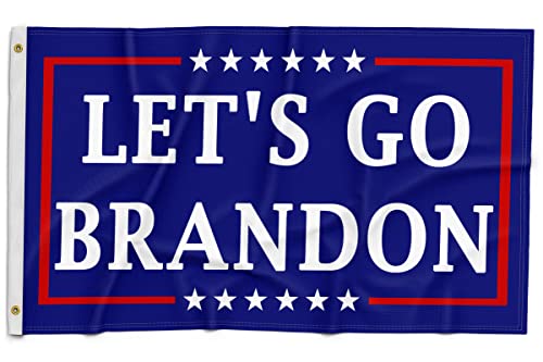 Lets Go Brandon Flag 3x5 FT Indoor Outdoor Double Stitched Polyester Flag With 2 Grommets