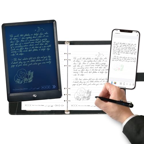 Ophayapen Smart Pen+Notebook+Tablet, SmartPen Real-time Sync for Digitizing, Storing, and Sharing Paper Notes, Ideal for Note Taking, Drawing, Use with Ophaya Pro+ AppCompatible with Android and iOS