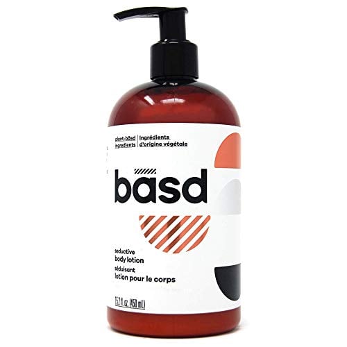 basd Organic Moisturizing Body Lotion, Seductive Sandalwood, Natural Skin Care, Vegan, Hypoallergenic, 15.2 Ounce Bottle