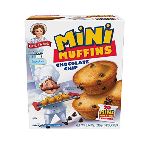 Little Debbie Chocolate Chip Mini Muffins, 5 Pouches, 8.44 OZ Box