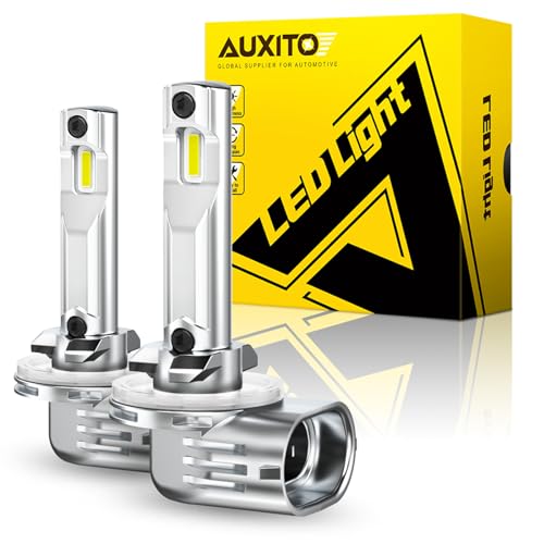 AUXITO 881 LED Fog Light Bulbs, 16,000LM 500% Super Brighter, 10 Years Lifespan, Wireless 1:1 Size Plug-n-Play, 100% Perfect Installation, 886 889 H28 888 894 896 898 LED Bulbs Canbus Ready, Pack of 2