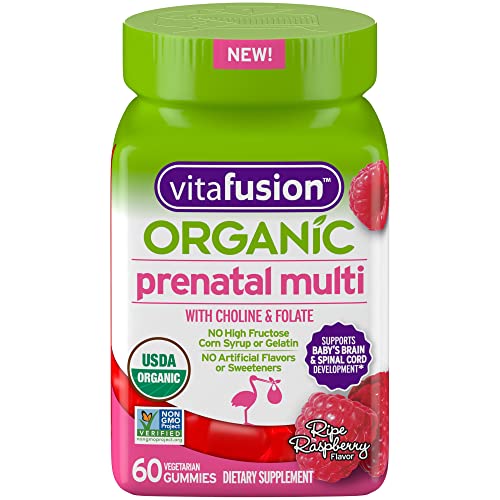 Vitafusion Organic Prenatal Multivitamin, 60 Count
