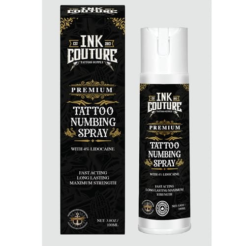 Painless Tattoo Numbing Spray, Premium Numbing Spray for Painless Tattoos, Long-Lasting Tattoo Numbing Spray for Waxing - 100 ml