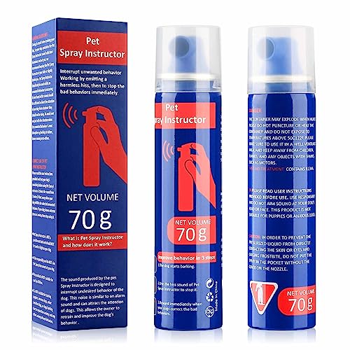 Dog Corrector Spray for Dogs, 70ml. 2 Pack- Dog Corrector Dog Trainer Stops Barking, Jumping Up, Place Avoidance, Food Stealing, Dog Fights & Attacks. Easy to use, Safe, Humane and Effective Blue