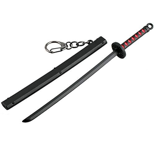 1/6 Action Figure Accessories Yasuke Mini Weapons Demon Slayer Samurai Sword Katana Knife Keychain Weapon 17cm