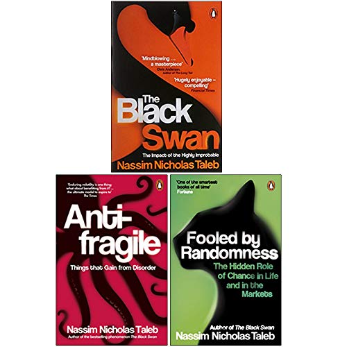 Nassim Nicholas Taleb 3 Books Collection Set (The Black Swan, Antifragile, Fooled by Randomness)
