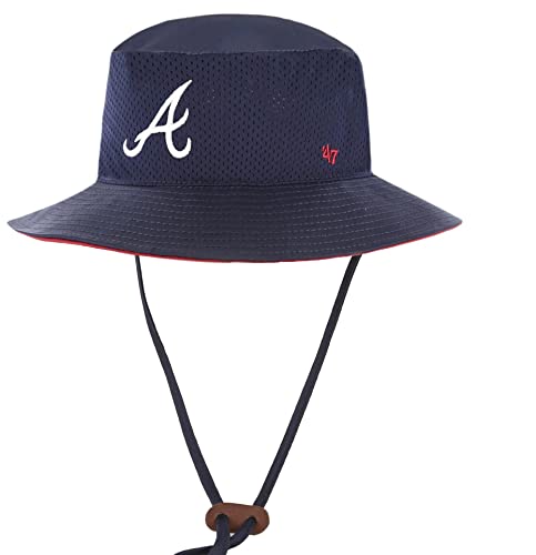 New Era 100% Authentic, NWT, Men's Training White Bucket Hat Size: OSFM (One Size Fit Most) (Braves 47 Panama Bucket Atlanta)