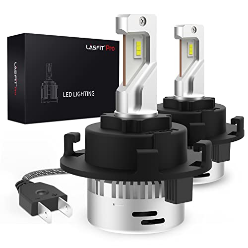 LASFIT H7 LED Bulbs for Hyundai - Tucson - Ioniq Kia-Sedona-Forte5 Lights, Pro-HK5 w/Adapter-Holder-Retainer, Super Bright 6000LM 6000K Cool White, Play N Play Easier Installation(2bulbs)