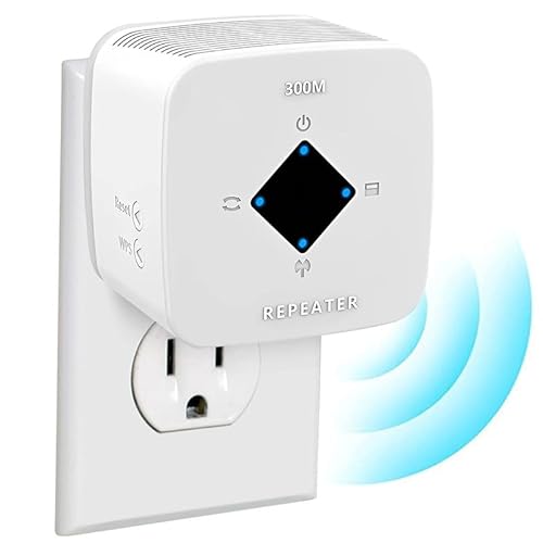 WiFi Extender Signal Booster: WiFi Range Extender Repeater for Home Coverage Up to 4500 Square Feet 1-Tap Setup Wireless Internet Repeater