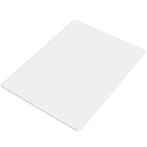 Skywerc Chair Mat, Office Chair Mat for Carpets, Polycarbonate Desk Chair Mat for Low Carpeted Floors, Thick and Sturdy Floor Protector, Easy Glide and Flat Without Curling(36" X 48" Rectangle)