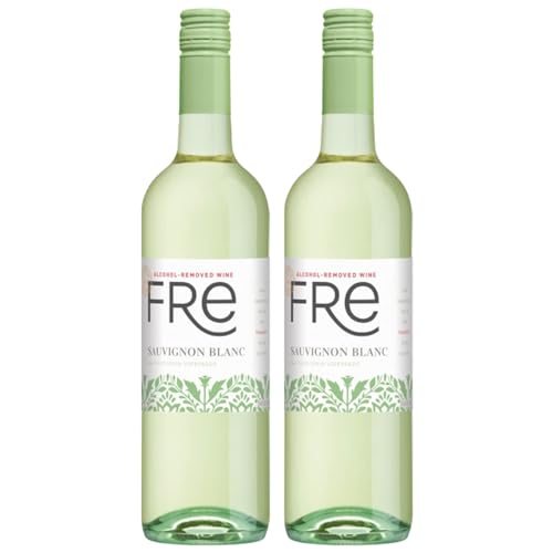 Sutter Home Fre Sauvignon Blanc Non-Alcoholic Wine, Experience Bundle with Phone Grip, Seasonal Wine Pairings & Recipes, 750ML btls, 2-PACK