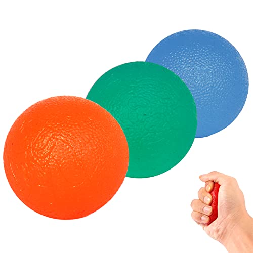 Strss Relief Balls, Squeeze Exercise Stress Balls, Gel Hand Balls for Arthritis Hand,Finger,Grip Strengthening and Stress Relief (Round)