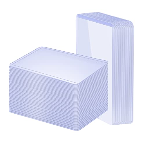 100 Pack 3"x4" Hard Plastic Card Sleeves Top Loaders for Cards, Baseball Card Protectors Hard Plastic, for Baseball Card, Game Cards, Trading Card, and So on