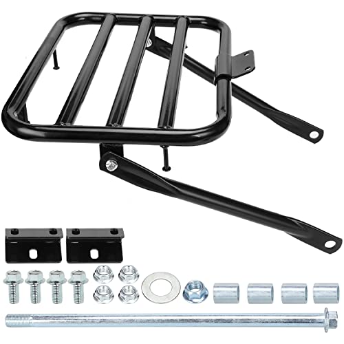 YOXUFA Rear Luggage Rack Bracket Behind Carrier Draw Bar Axle Assembly Set for Coleman CT200U Trail 200 CT200U-EX BT200X CT200U-A CT200U-C Predator 212cc 200cc 196cc 6.5hp Mini Bike Back Parts