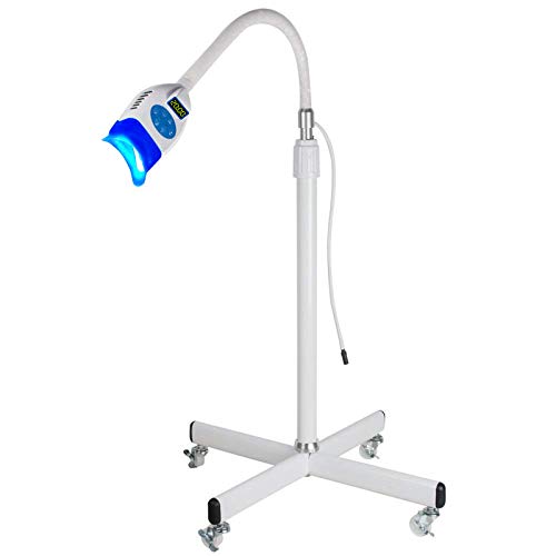 Pevor Dental Mobile Teeth Whitening Lamp Teeth Whitener 36W 10 LED Cold Light Lamp Bleaching Accelerator Oral Care LED Teeth Whitening Machine Floor Standing Type USA SHIPPING