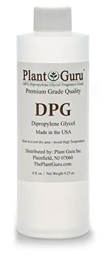 Plant Guru Dipropylene Glycol DPG 8 oz. - Fragrance Grade Carrier Oil - Great for Incense Making, Perfume and Body Oils.