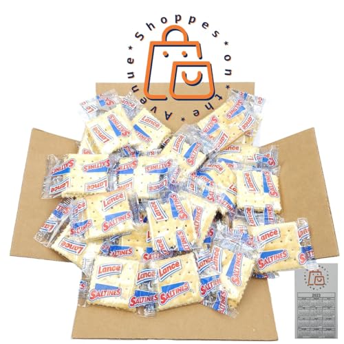 Lance Saltine Crackers - 100 Single Serve Packs - Each Individually Wrapped Pack Contains Two Crackers - Great Portion Control For Home or Office (Saltine Crackers)