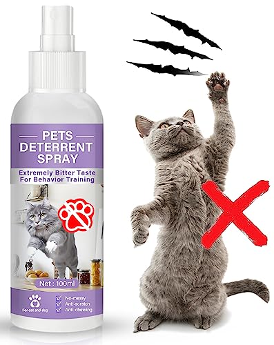 Yakitoko Cat Deterrent Spray, Cat Repellent Outdoor & Indoor, Cat Training Spray to Prevent Cats from Scratching Plants & Furniture
