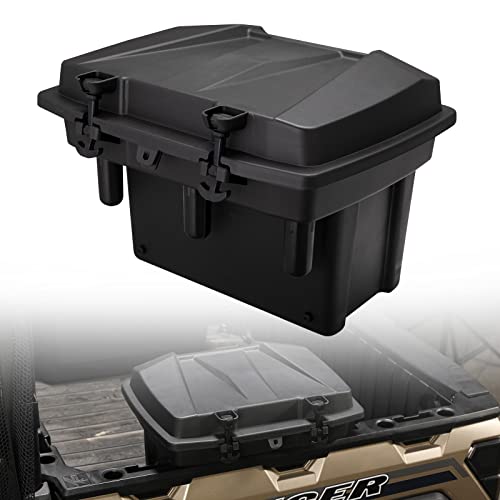 A & UTV PRO Cargo Storage Box for 2009-2023 Polaris Ranger Crew XP 1000 900 570 Mid-Size/Fullsize,General 1000 Bed Trunk Tool Storage Bin Box Container with Lid Accessiories