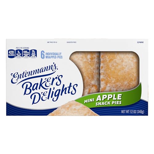 Entenmanns Minis Apple Snack Pies, Box of Apple Pies, 12 oz, 6 Count