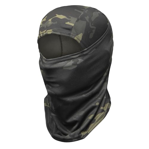 Military Camo Face Mask Bandana Balaclava Hood Headwear for Men Women Tactical Training Cycling Ski Wind-Resistant Hunting