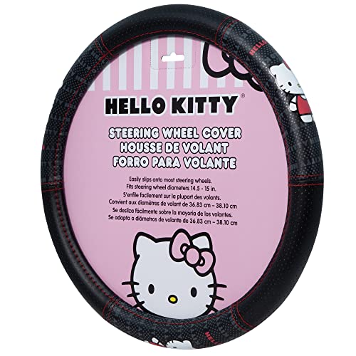 Plasticolor 006786R01 Hello Kitty Core Waving Speed Grip Steering Wheel Cover