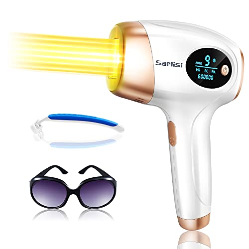 Upgraded 999,900 Flashes IPL Permanent, 3-in-1 Laser Hair] [Removal] Device with 9 Levels Adjustable for Women & Men's Facial Legs Arms Bikini Line at-Home Use