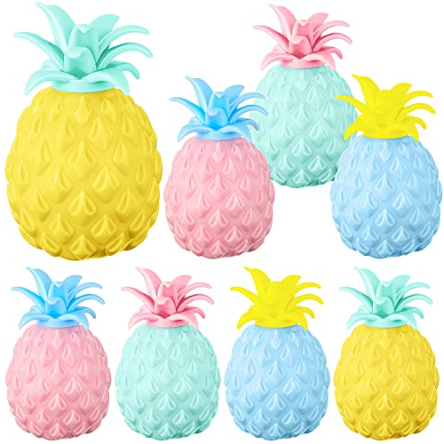 8 Pcs Pineapple Ball Fruit Balls Pineapple Party Favors for Adults Party Favors Goodie Bag Fillers, Random Colors