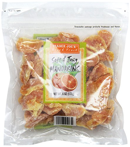 Trader Joe's Dried Fruit Soft & Juicy Mandarins 6 Oz, (Pack of 3)