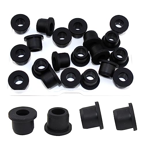 1/2" Drill Hole, 5/16" ID Silicone Rubber Grommets for Wiring, Automotive, Firewall Hole Plug, Top Hat Grommets for 5/16" OD Rubber or Vinyl Tubing in Hydroponic and Irrigation Systems, 20 Pack