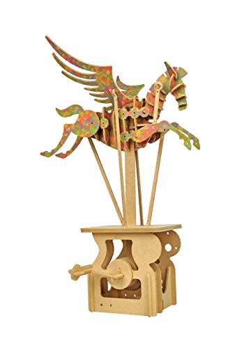 Clockwork Dreams Automata Kit - Storybook Series - Mini Machine Wood Kit (Impressionist Pegasus)