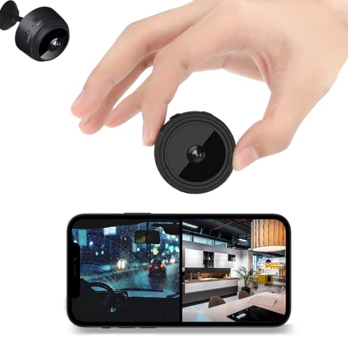 DAIFAC Wireless Mini Spy Camera HD Hidden Camera Small Nanny Cam with Motion Detection and Night Vision Portable Security Camera for Home Security Indoor/Outdoor
