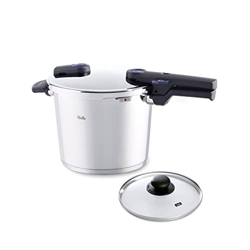 Fissler Stainless Steel Vitaquick Pressure Cooker with Glass Lid, For All Cooktops, 6.3 Quarts