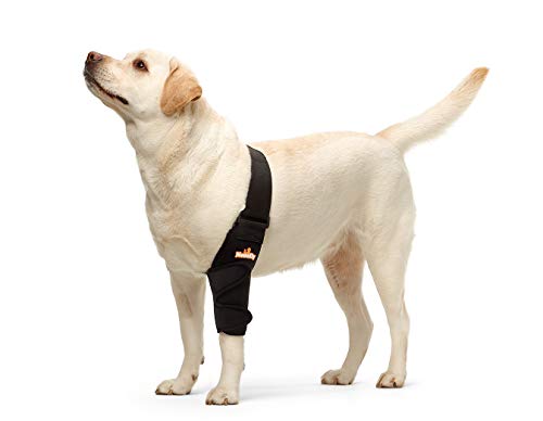 NeoAlly Dog Elbow Brace Protector Pads for Canine Elbow and Shoulder Support Elbow Hygroma, Dysplasia, Osteoarthritis, Elbow Calluses, Pressure Sores and Shoulder Dislocation (Left Leg, Large)