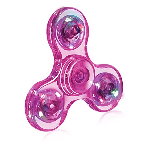 FIGROL LED Light Fidget Spinner, Thanksgiving Christmas Crystal Finger Toy Gift for Children, Stress Reduction and Anxiety Relief Hand Spinner