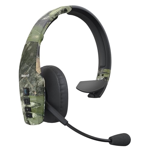 BlueParrott B450-XT Mossy Oak Obsession Edition - Noise Cancelling Bluetooth Wireless Headset  Updated Design with Industry Leading Sound & Improved Comfort, Up to 24 Hours of Talk Time, IP54-Rated
