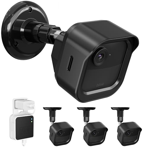 Wall Mount for Blink 4 (4th Gen) Outdoor Camera, MOFAD 3 Pack Weatherproof Protective Case & 360 Adjustable Mount with The Outlet Wall Mount for Sync Module 2 (Camera Not Included)