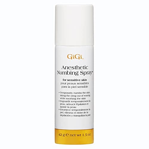 GiGi Anesthetic Numbing Spray for Sensitive Skin - Lidocaine-Based Gel, 1.5 oz