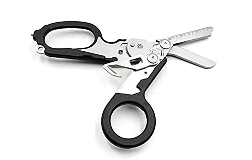 Raptor Shears Emergency Trauma Shears Medical Scissors Multitool EMT Shears Stainless Steel Foldable Scissors with Strap Cutter and Glass Breaker