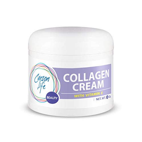 Carson Life Collagen Beauty Cream With Vitamin E - 4 Oz - Marvelously Rejuvenate Skin & Prevent Wrinkles - Keep Your Skin and Face Healthy - Made in the USA (Single)