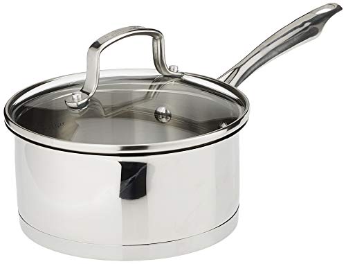 Cuisinart Professional Stainless Saucepan with Cover, 1.5-Quart, Stainless Steel,8919-16