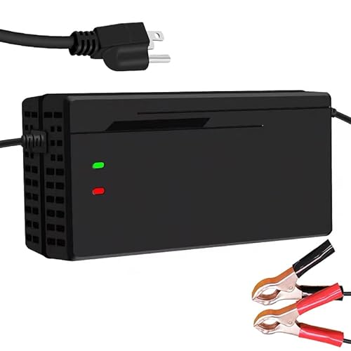 24V / 29.2V 10A Lifepo4 Lithium Charger 110V 120V for 24V Lifepo4 Battery with Cooling Fan Multiple Protection Functions
